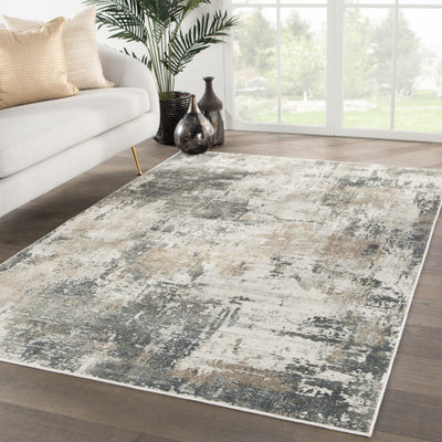 product image for sisario abstract gray gold rug design by jaipur 5 94