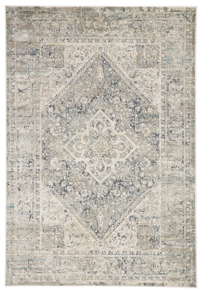 product image for kiev medallion rug in light gray gargoyle design by jaipur 1 13