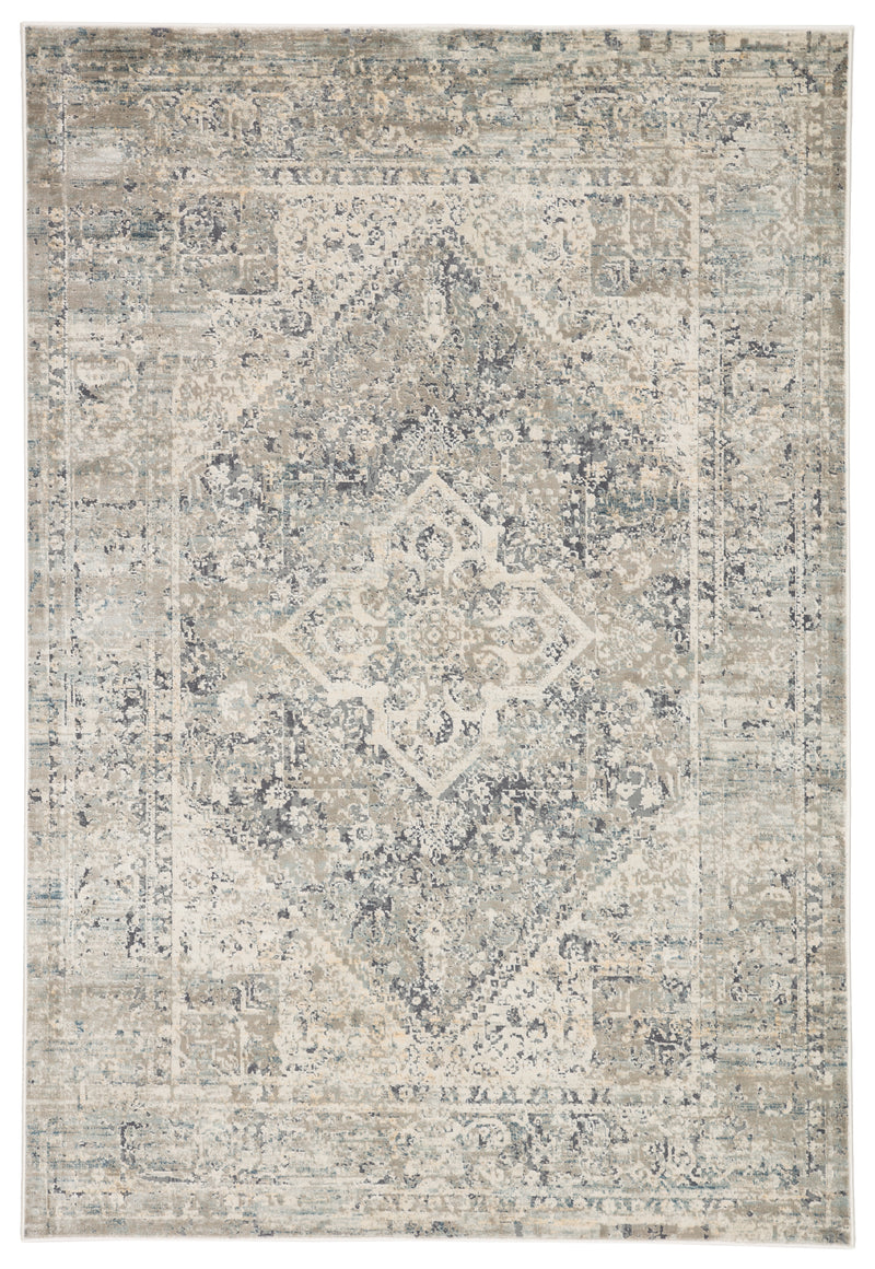 media image for kiev medallion rug in light gray gargoyle design by jaipur 1 272