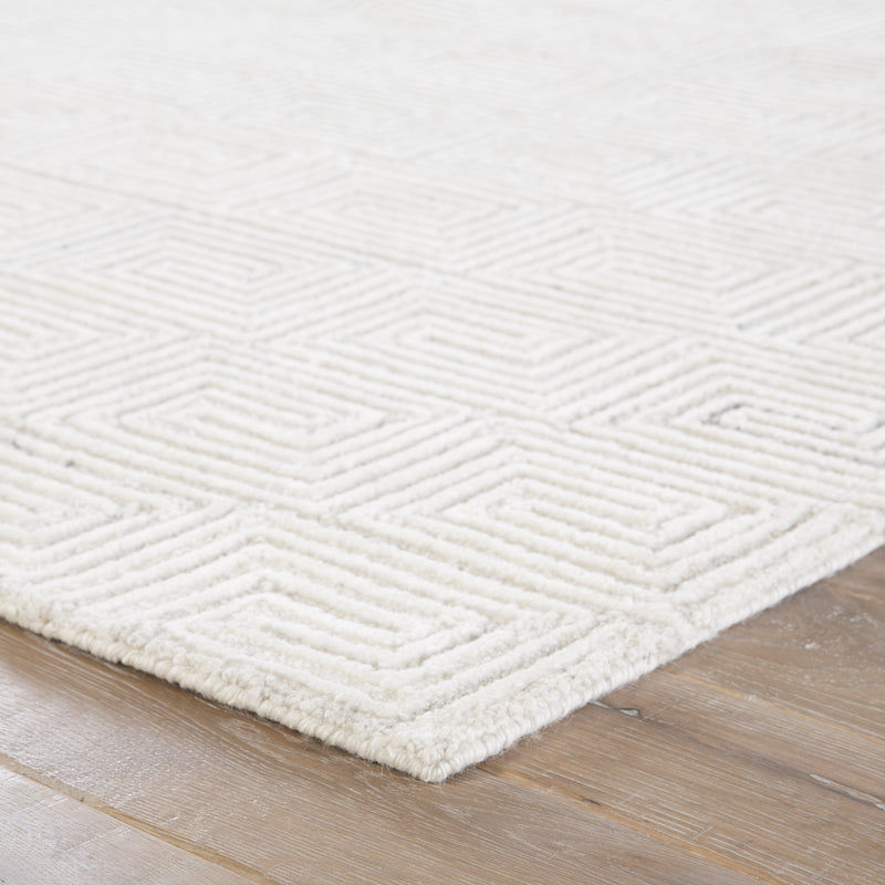 media image for harkness geometric rug in whisper white oatmeal design by jaipur 2 229