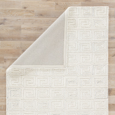 product image for harkness geometric rug in whisper white oatmeal design by jaipur 3 50
