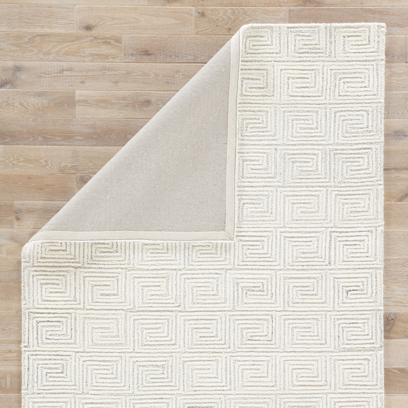 media image for harkness geometric rug in whisper white oatmeal design by jaipur 3 249