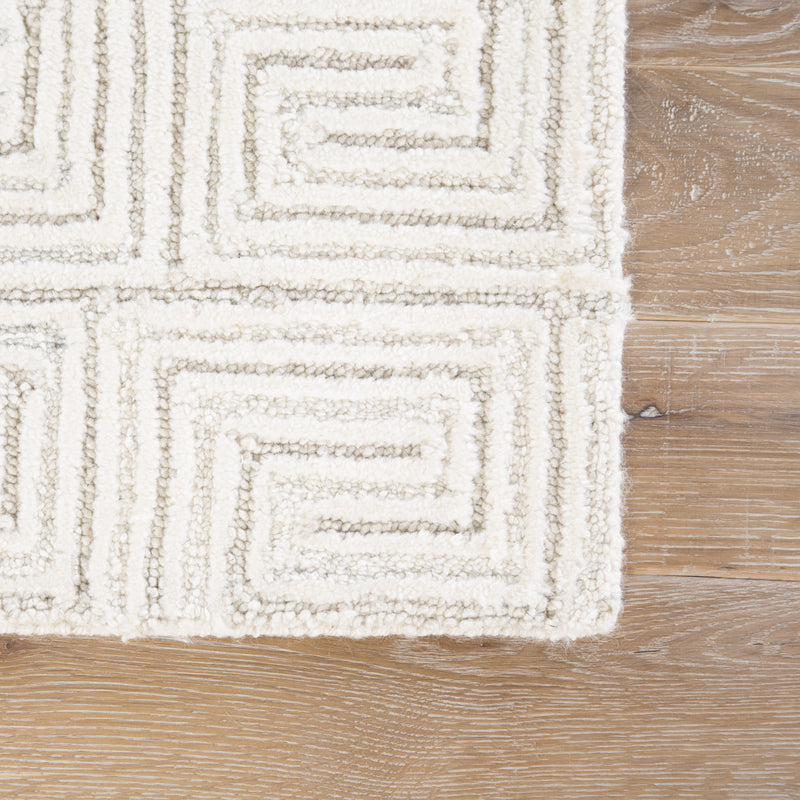 media image for harkness geometric rug in whisper white oatmeal design by jaipur 4 297