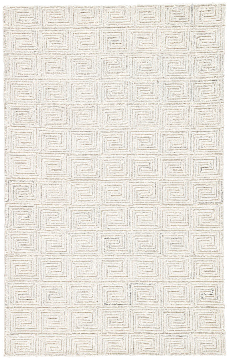 media image for harkness geometric rug in whisper white oatmeal design by jaipur 1 23