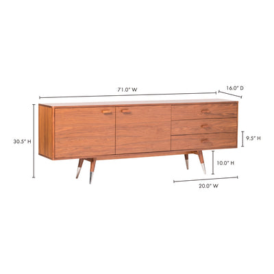 product image for Sienna Sideboard Walnut Small 19 95