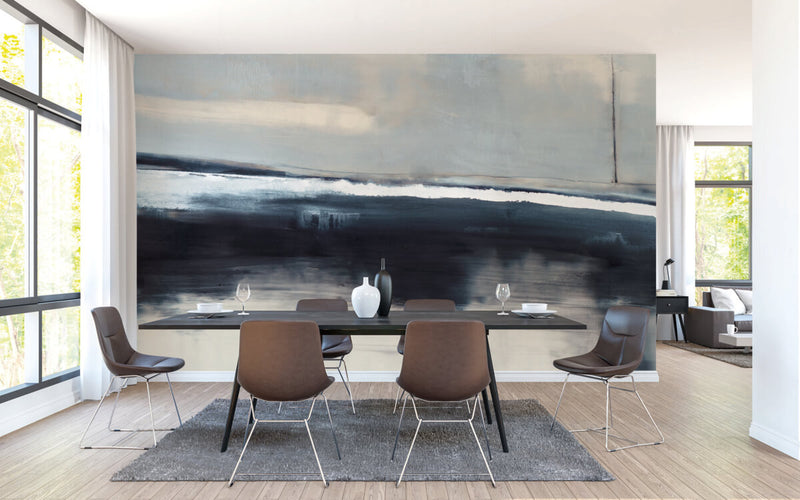 media image for Grounded Navy Wall Mural from Carol Benson-Cobb Signature Collection by York Wallcoverings 261
