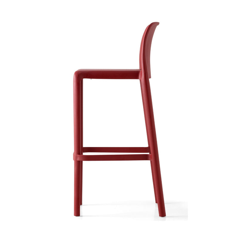 media image for bayo oxide red polypropylene bar stool by connubia cb198500003l0000000000a 3 268