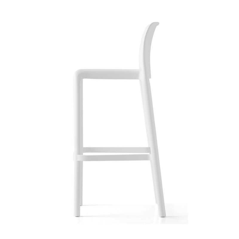 media image for bayo optic white polypropylene bar stool by connubia cb19850000940000000000a 3 247