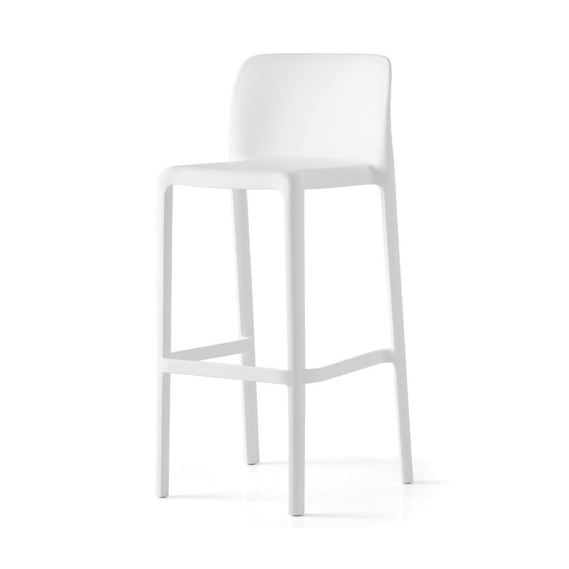 media image for bayo optic white polypropylene bar stool by connubia cb19850000940000000000a 1 259