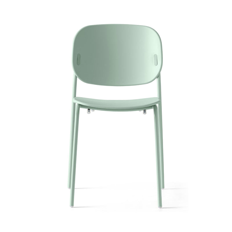 media image for yo matt thyme green metal chair by connubia cb198603008l08l00000000 2 236