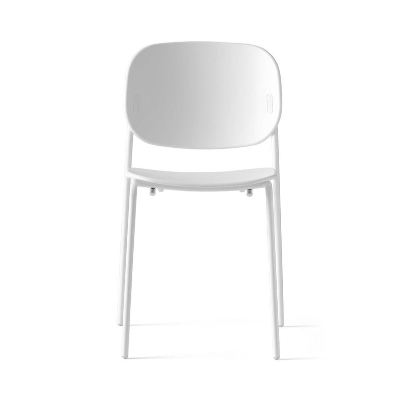 media image for yo matt optic white metal chair by connubia cb198603009401500000000 2 297