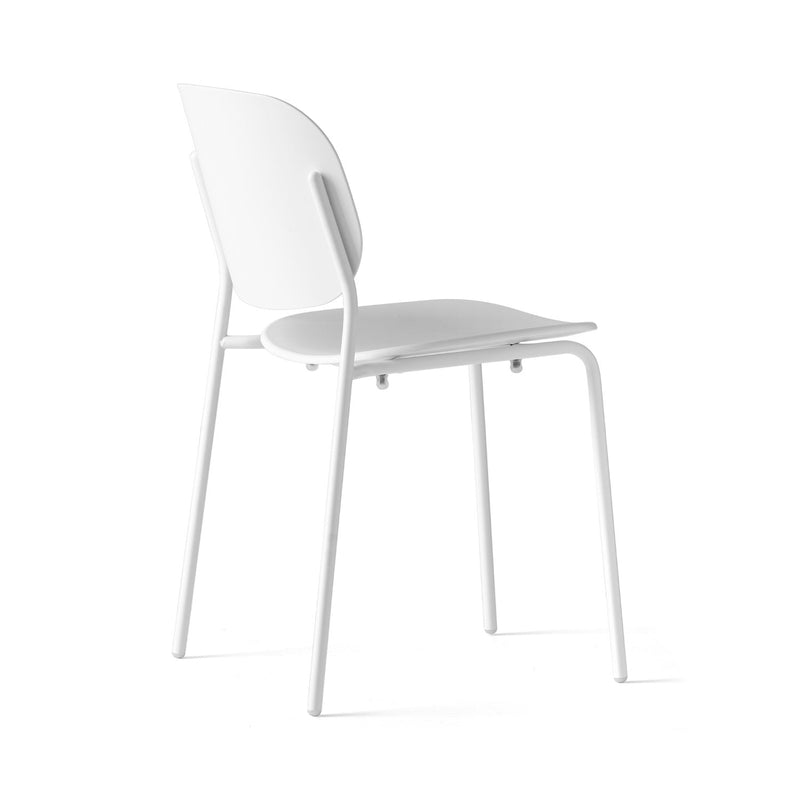 media image for yo matt optic white metal chair by connubia cb198603009401500000000 4 249