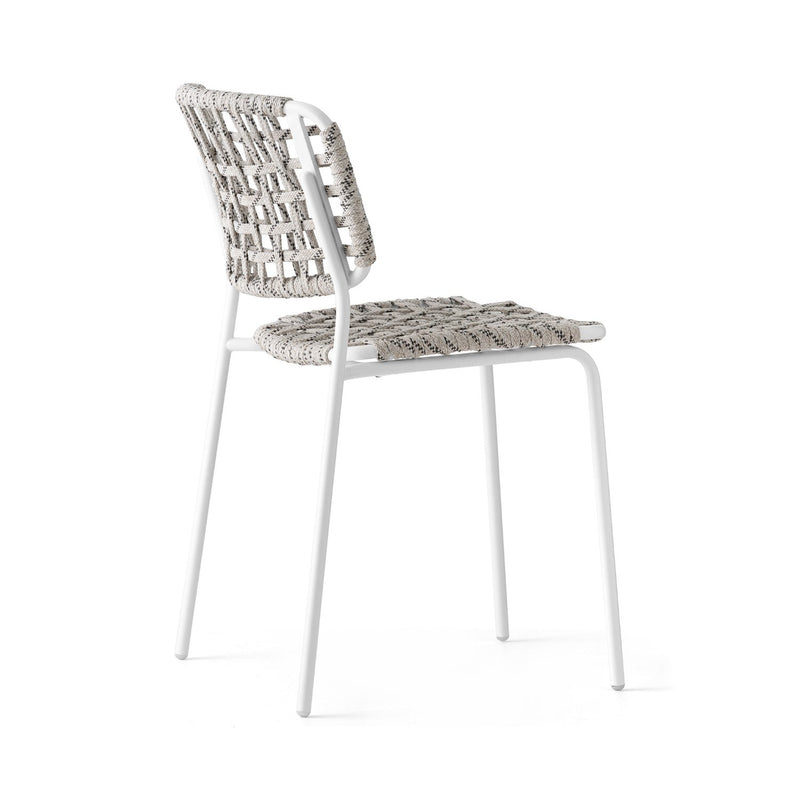 media image for yo matt optic white metal chair by connubia cb198603009401500000000 8 230