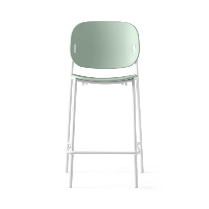 media image for yo optic white metal counter stool by connubia cb198700009401500000000 14 28