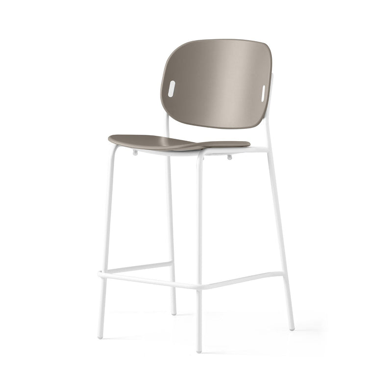 media image for yo optic white metal counter stool by connubia cb198700009401500000000 9 234