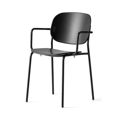 product image of yo matt black metal armchair by connubia cb199103001501500000000 1 556