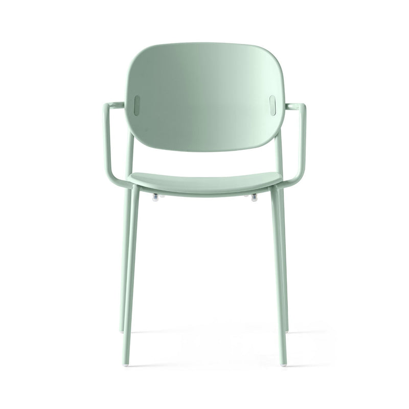 media image for yo matt thyme green metal armchair by connubia cb199103008l08l00000000 2 289