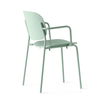 product image for yo matt thyme green metal armchair by connubia cb199103008l08l00000000 4 18