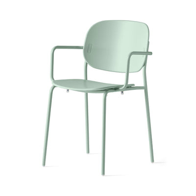 product image of yo matt thyme green metal armchair by connubia cb199103008l08l00000000 1 56