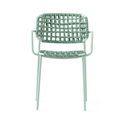 product image for yo matt thyme green metal armchair by connubia cb199103008l08l00000000 6 47