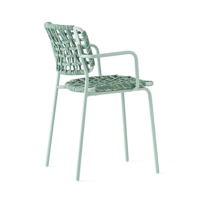 product image for yo matt thyme green metal armchair by connubia cb199103008l08l00000000 8 42
