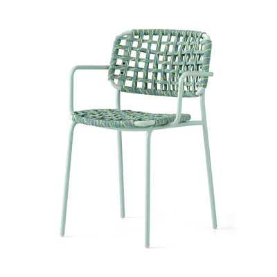 product image for yo matt thyme green metal armchair by connubia cb199103008l08l00000000 5 37
