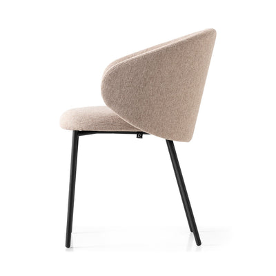 product image for tuka black metal armchair with metal legs by connubia cb1999000015slb00000000 7 60