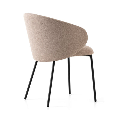 product image for tuka black metal armchair with metal legs by connubia cb1999000015slb00000000 8 64