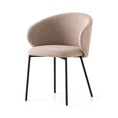product image for tuka black metal armchair with metal legs by connubia cb1999000015slb00000000 5 15