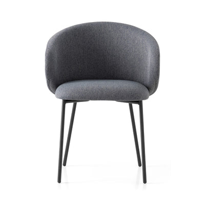 product image for tuka black metal armchair with metal legs by connubia cb1999000015slb00000000 2 48