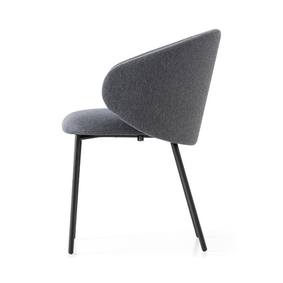 product image for tuka black metal armchair with metal legs by connubia cb1999000015slb00000000 3 84