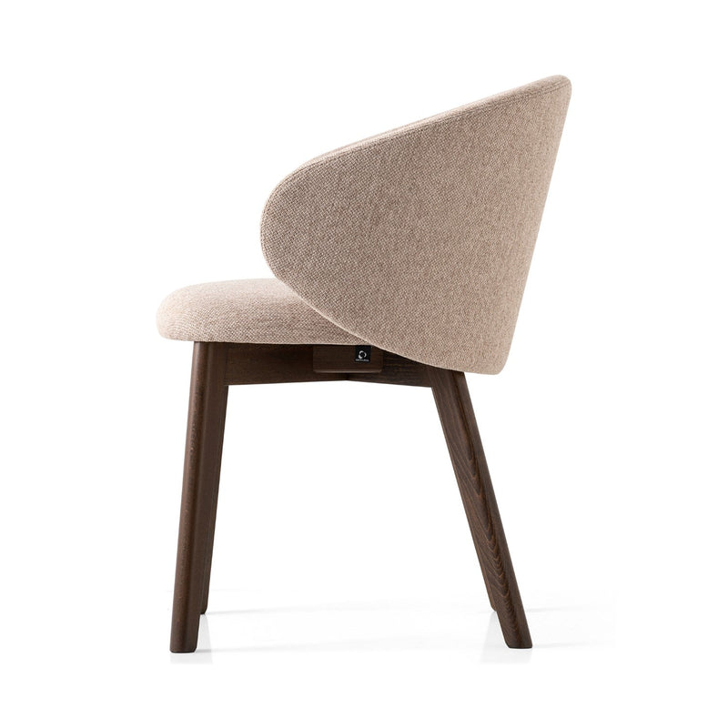 media image for tuka smoke beechwood armchair with wood legs by connubia cb2117000012slb00000000 7 257
