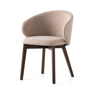 product image for tuka smoke beechwood armchair with wood legs by connubia cb2117000012slb00000000 5 4