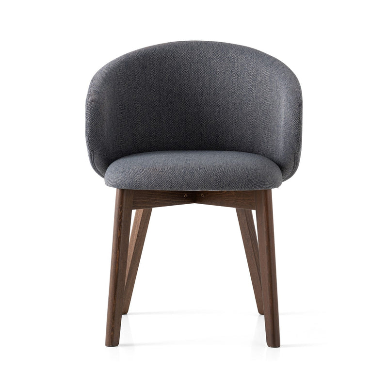 media image for tuka smoke beechwood armchair with wood legs by connubia cb2117000012slb00000000 2 280