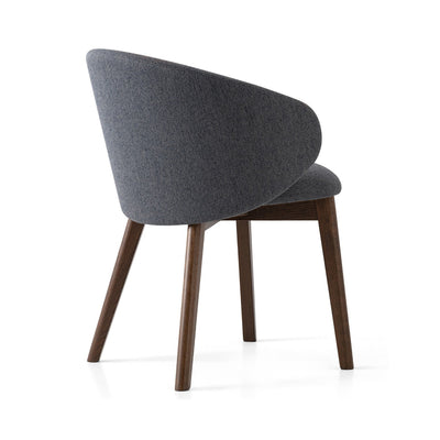 product image for tuka smoke beechwood armchair with wood legs by connubia cb2117000012slb00000000 4 44