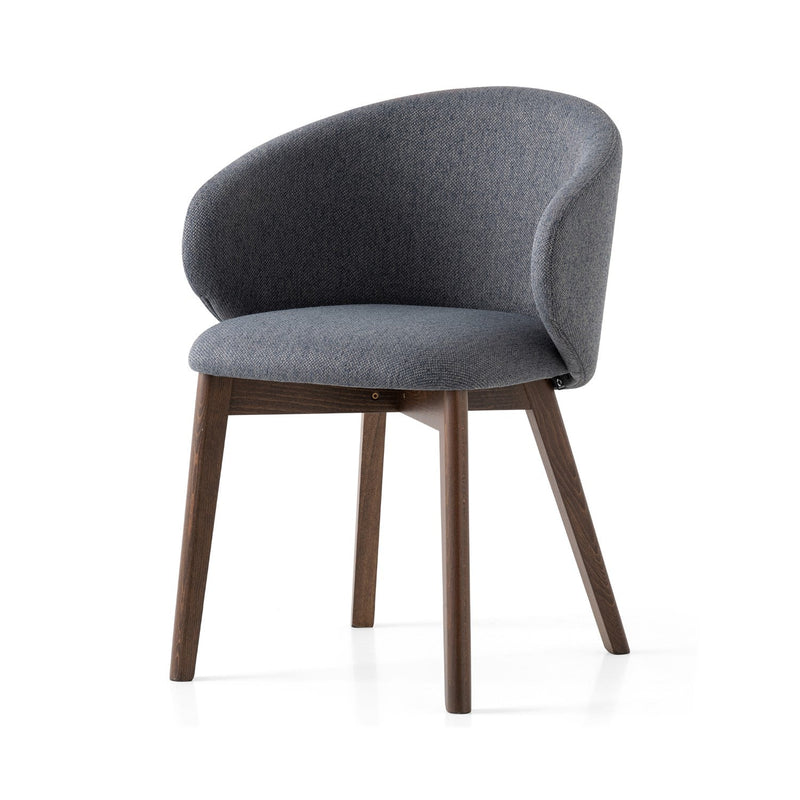 media image for tuka smoke beechwood armchair with wood legs by connubia cb2117000012slb00000000 1 270