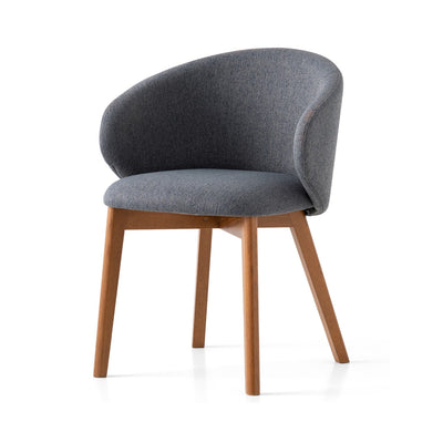 product image of tuka walnut beechwood armchair with wood legs by connubia cb2117000201slb00000000 1 563