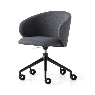 product image of tuka black aluminum swivel office chair by connubia cb2126000015slb00000000 1 593