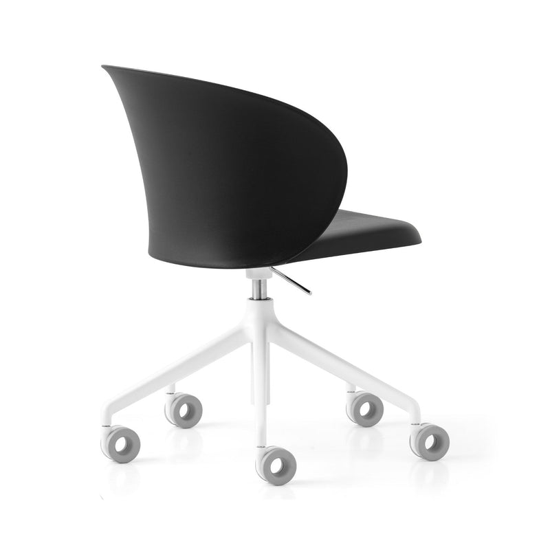 media image for tuka optic white aluminum swivel office chair by connubia cb2126000094slb00000000 32 285