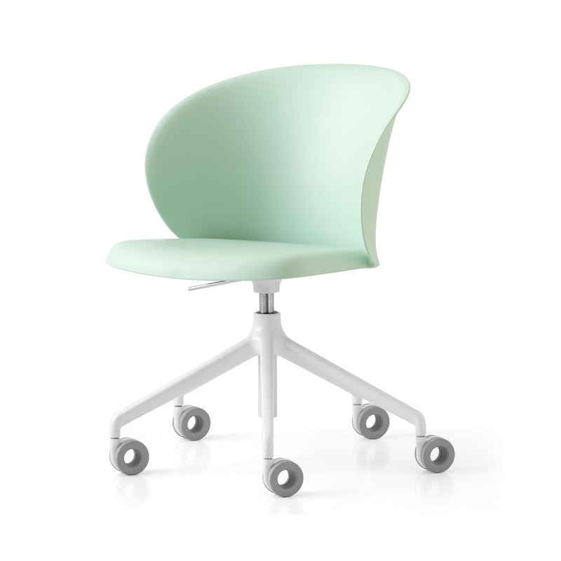 media image for tuka optic white aluminum swivel office chair by connubia cb2126000094slb00000000 45 21