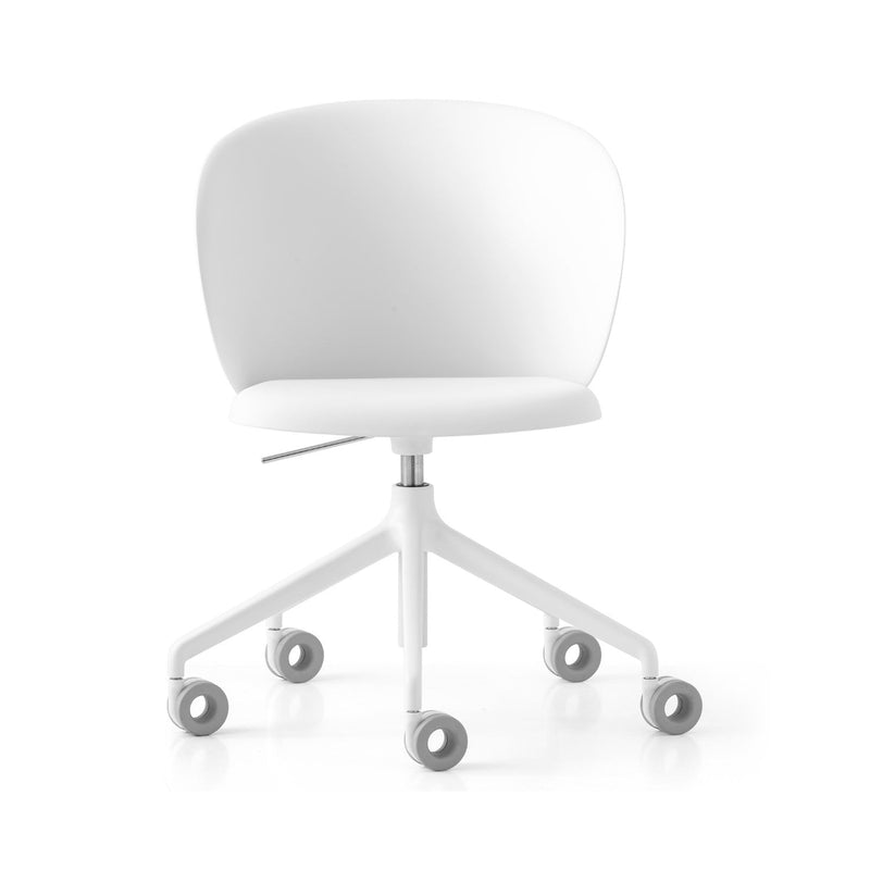 media image for tuka optic white aluminum swivel office chair by connubia cb2126000094slb00000000 38 248