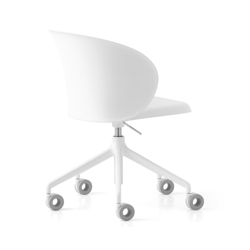media image for tuka optic white aluminum swivel office chair by connubia cb2126000094slb00000000 40 228