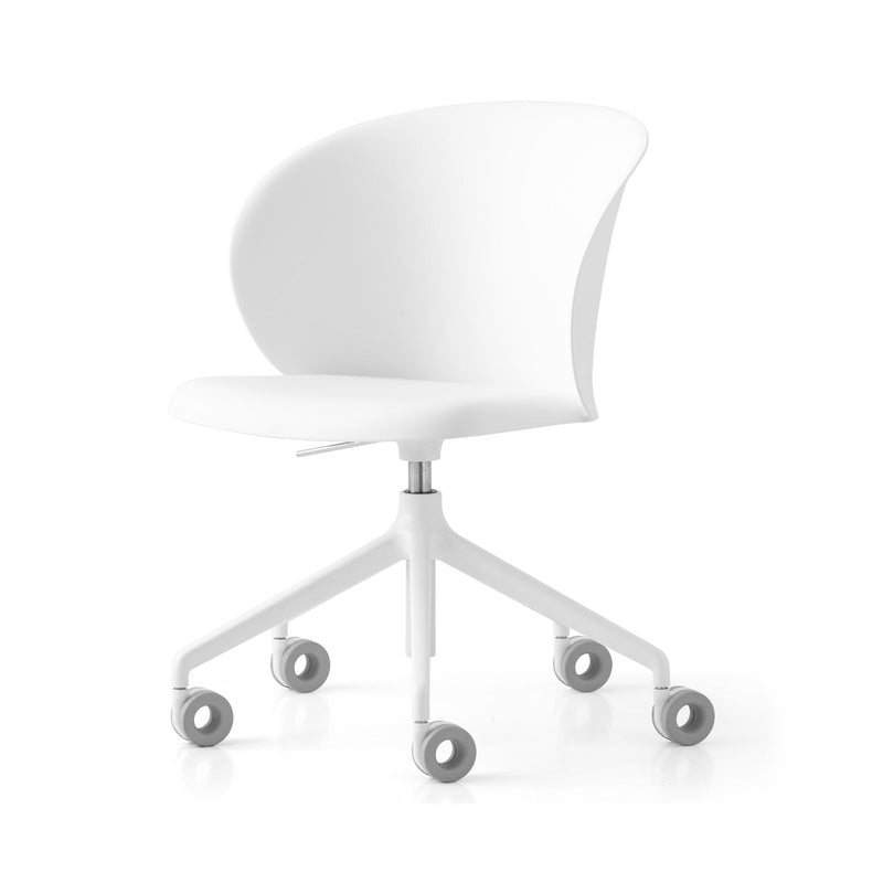 media image for tuka optic white aluminum swivel office chair by connubia cb2126000094slb00000000 37 243