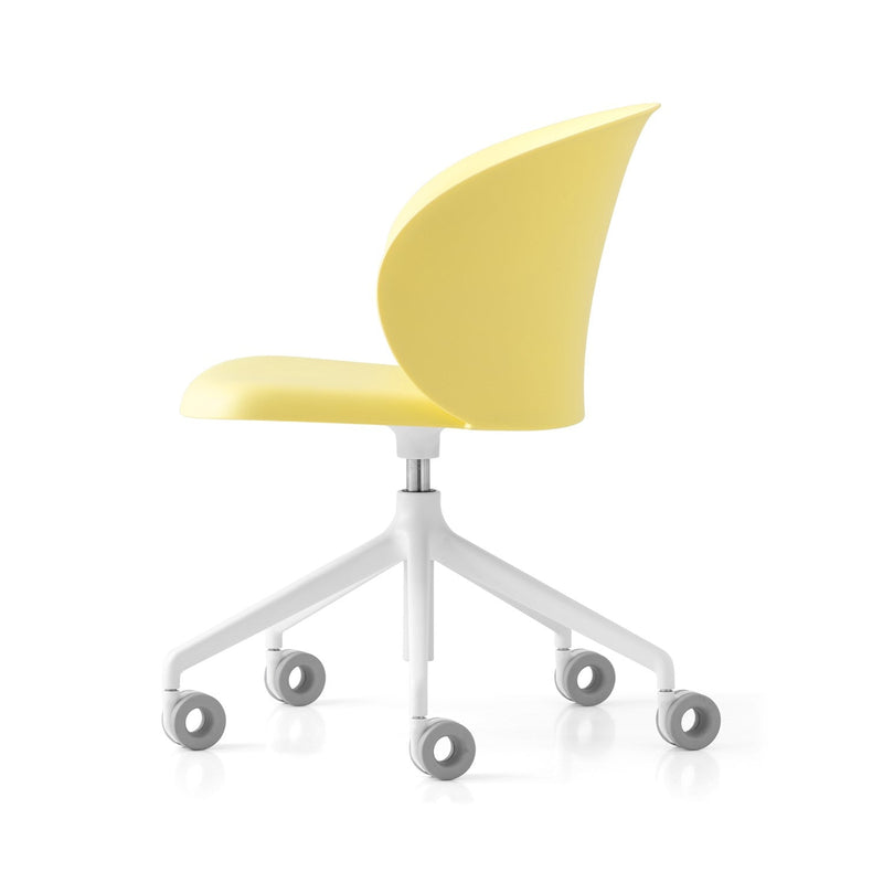 media image for tuka optic white aluminum swivel office chair by connubia cb2126000094slb00000000 35 218