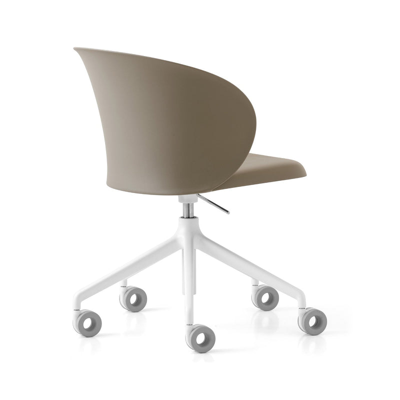 media image for tuka optic white aluminum swivel office chair by connubia cb2126000094slb00000000 44 22