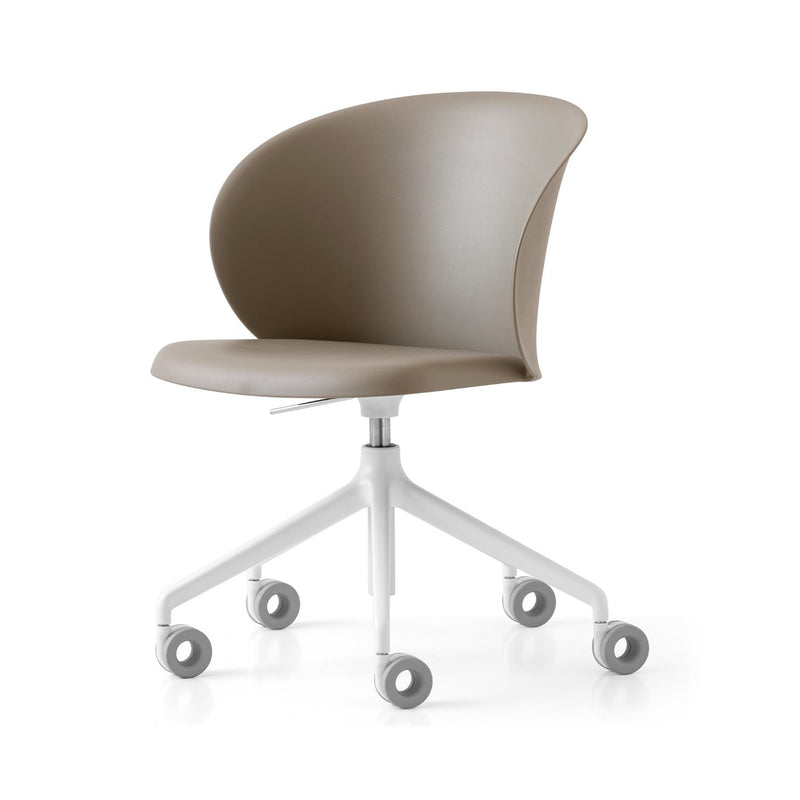 media image for tuka optic white aluminum swivel office chair by connubia cb2126000094slb00000000 41 214
