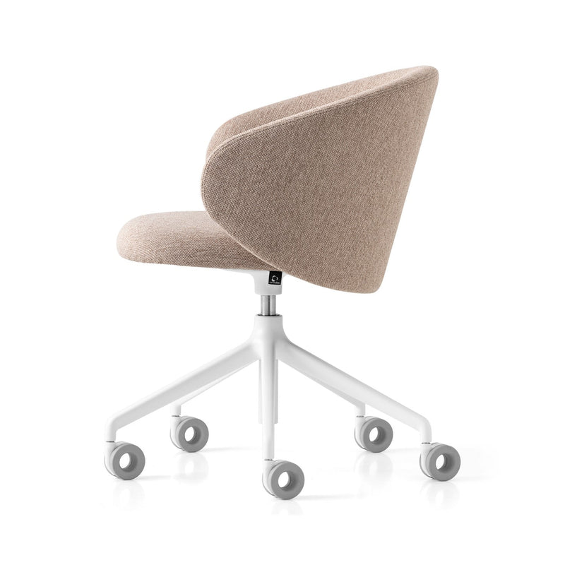 media image for tuka optic white aluminum swivel office chair by connubia cb2126000094slb00000000 27 212