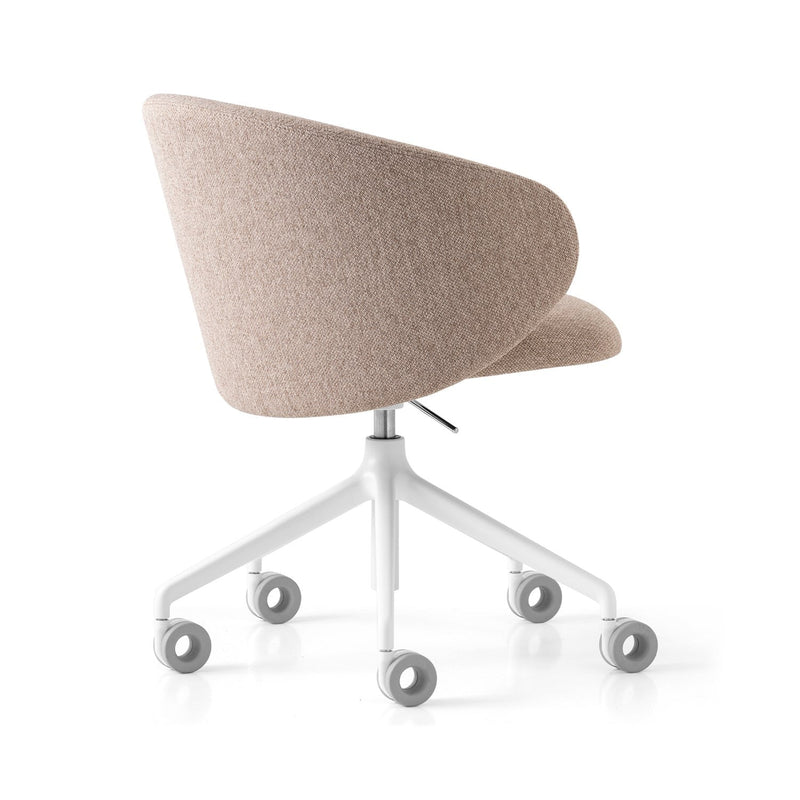 media image for tuka optic white aluminum swivel office chair by connubia cb2126000094slb00000000 28 245