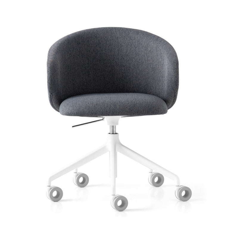 media image for tuka optic white aluminum swivel office chair by connubia cb2126000094slb00000000 2 244