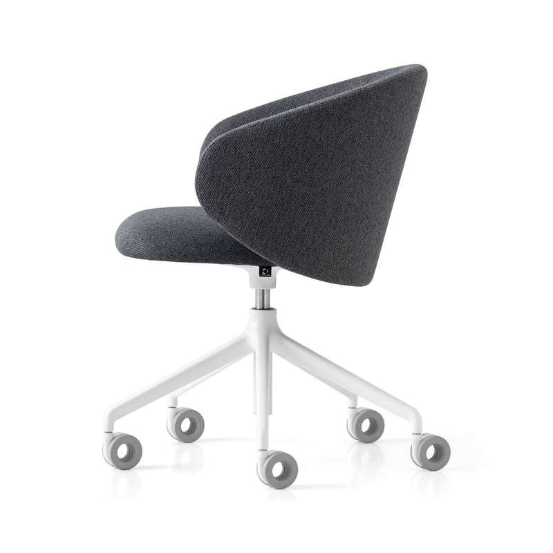 media image for tuka optic white aluminum swivel office chair by connubia cb2126000094slb00000000 3 233